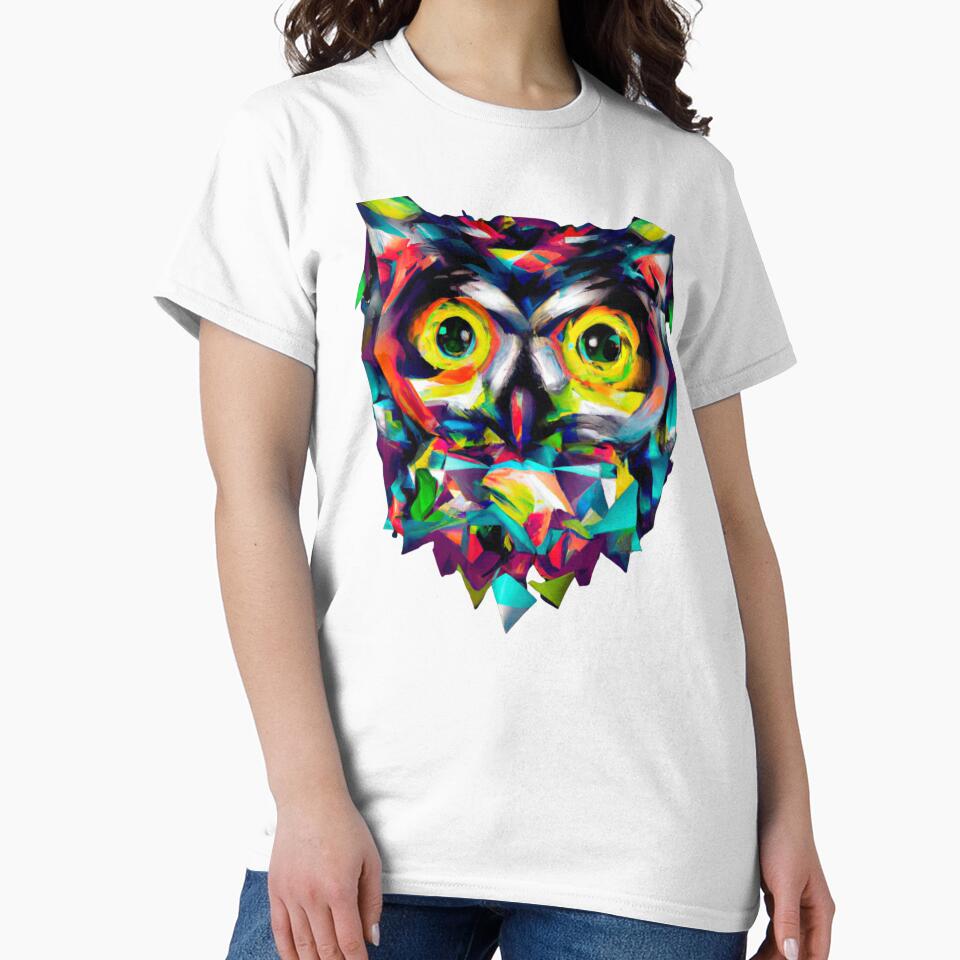 Owl Colorfull shapes by FreeMind-Design