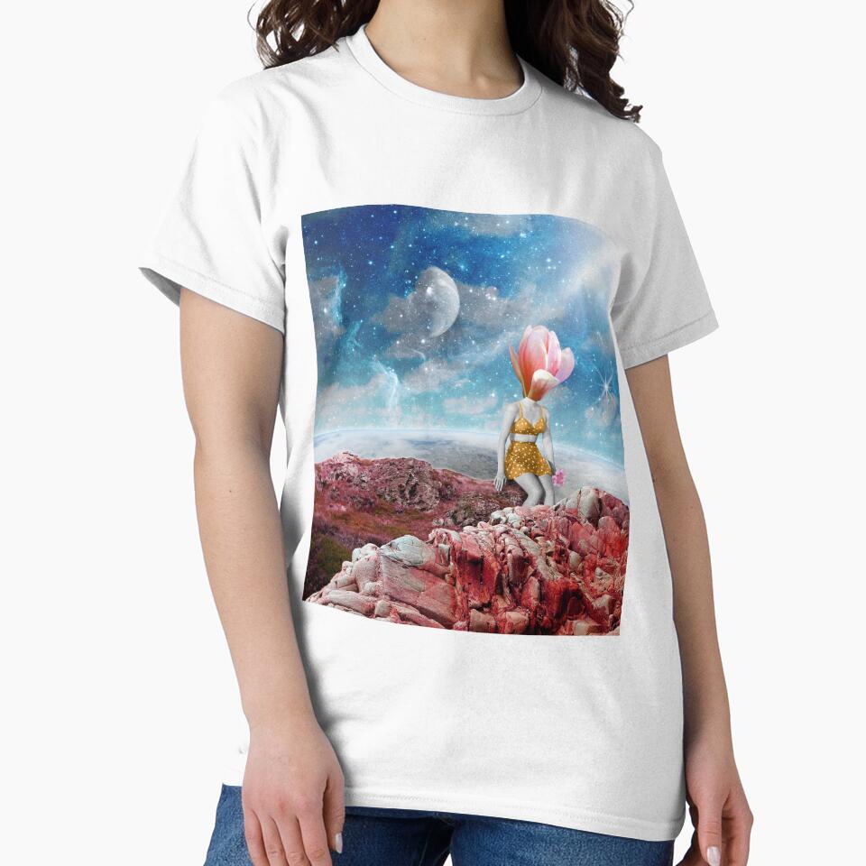 From my neck grew a flower, in retro space collage by helengarvey