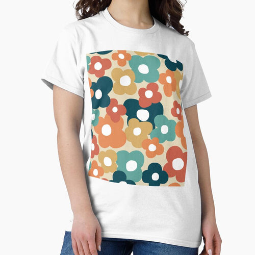 70s Vintage Retro Flower Power in Autumnal Colors by Deutschic