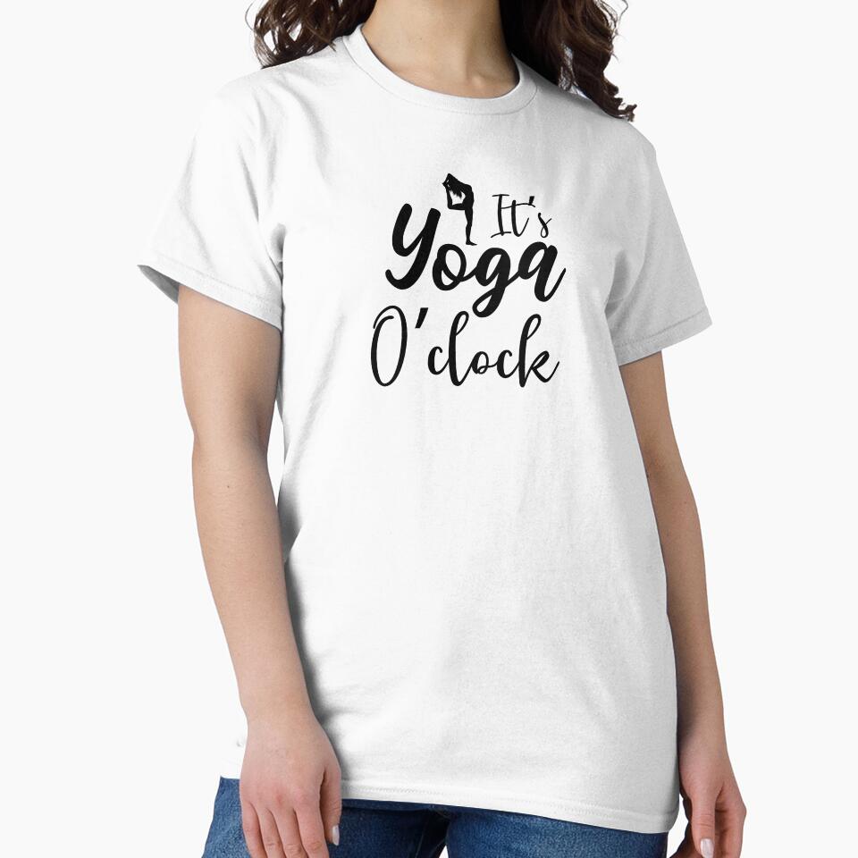 Yoga Saying Its Yoga O' Clock Motivational Quote by SoccaTamam
