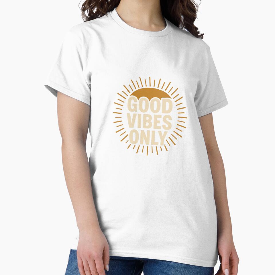 Good Vibes Only – Minimalist Sunburst Design by Silent Light Studio
