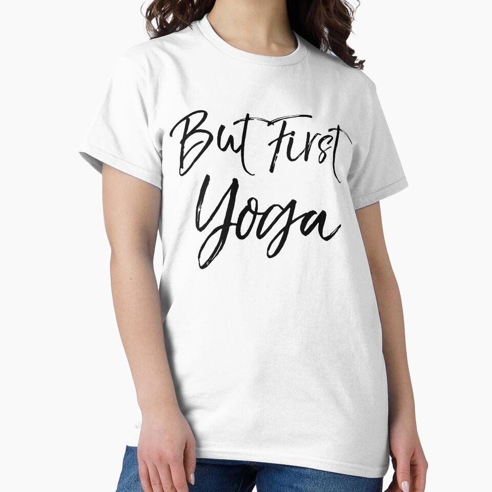 But First Yoga Cute Yoga Quote by TNDesignStudio