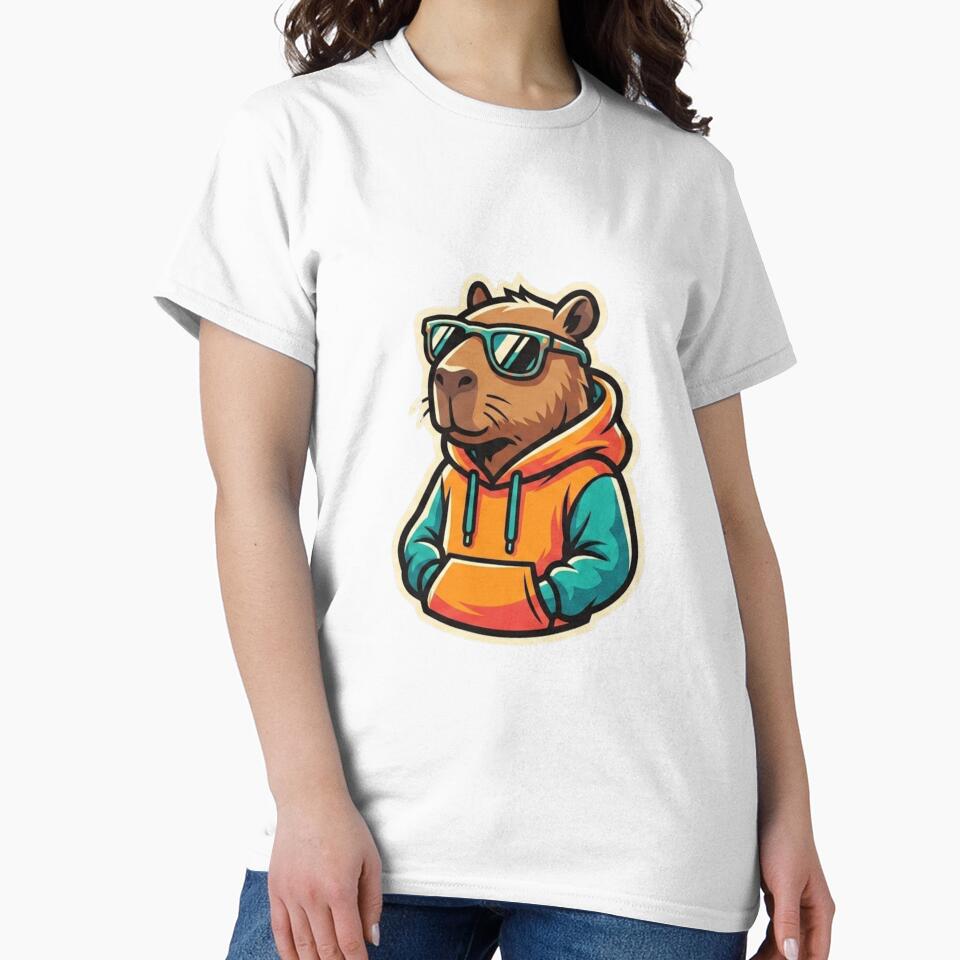 Hypebara Streetwear - Capybara Drip High Fashion Design by nbg2012