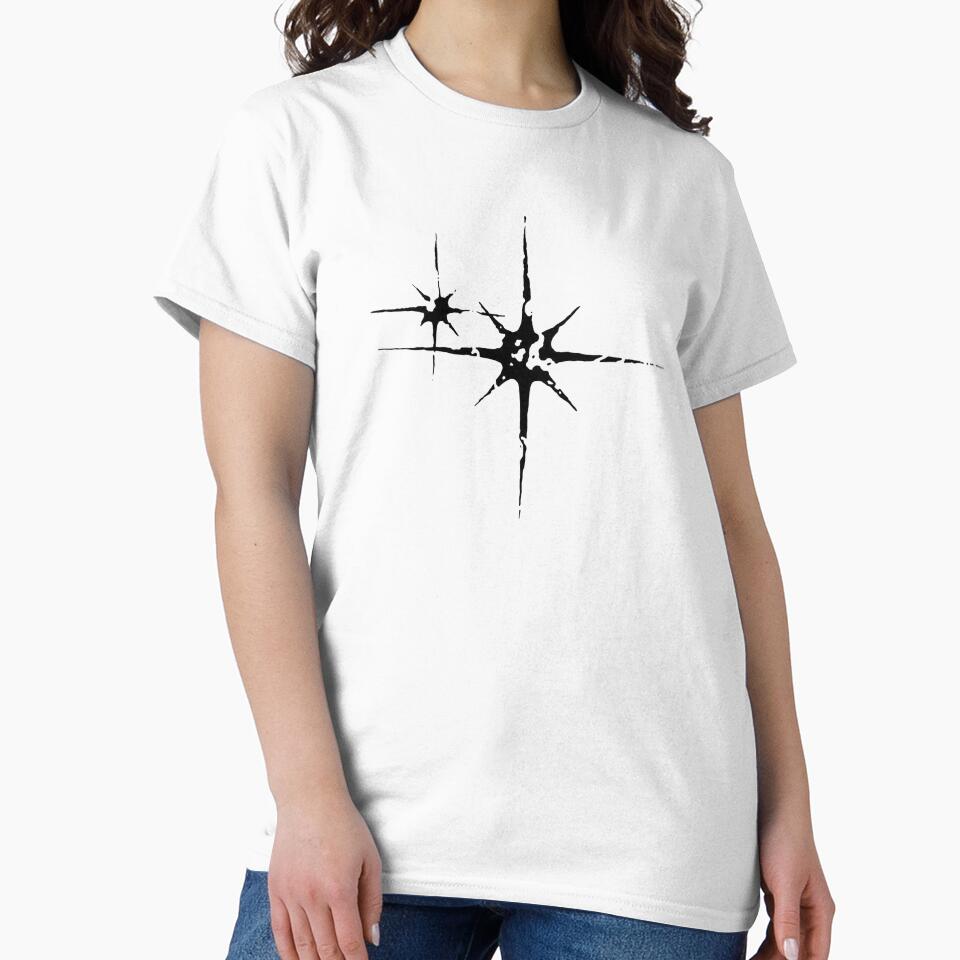 Y2K Cyber Sigilism Twin Stars - Distorted Grunge Nord Star by Kromatik