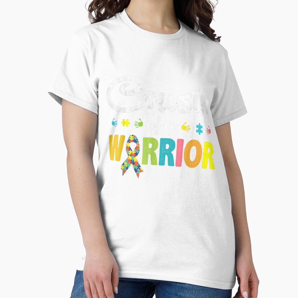 Cousin of a Warrior Autism Awareness for Im A Proud Cousin, Graphic Trending Unisex by AlalaStore