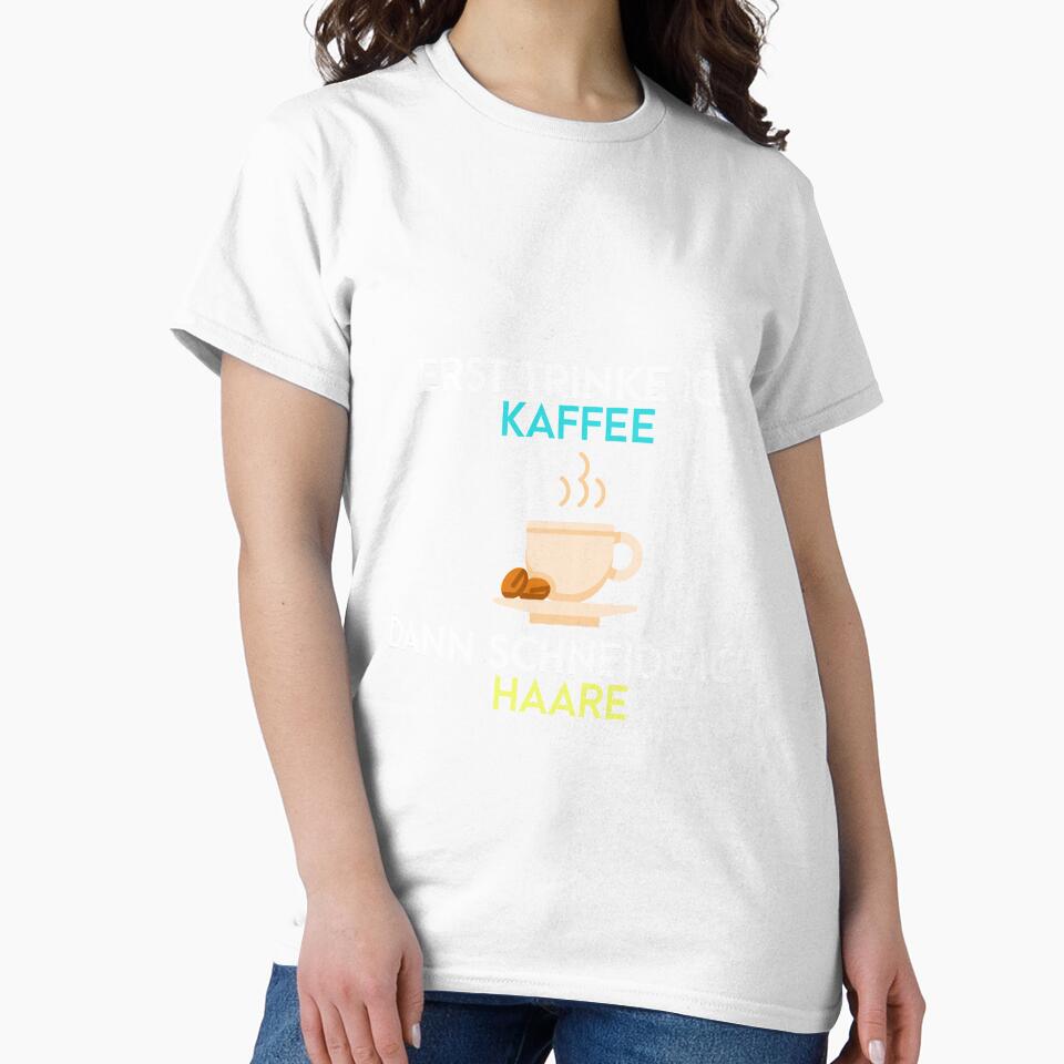 First I drink coffee funny hairdresser saying by PlatonisDesign