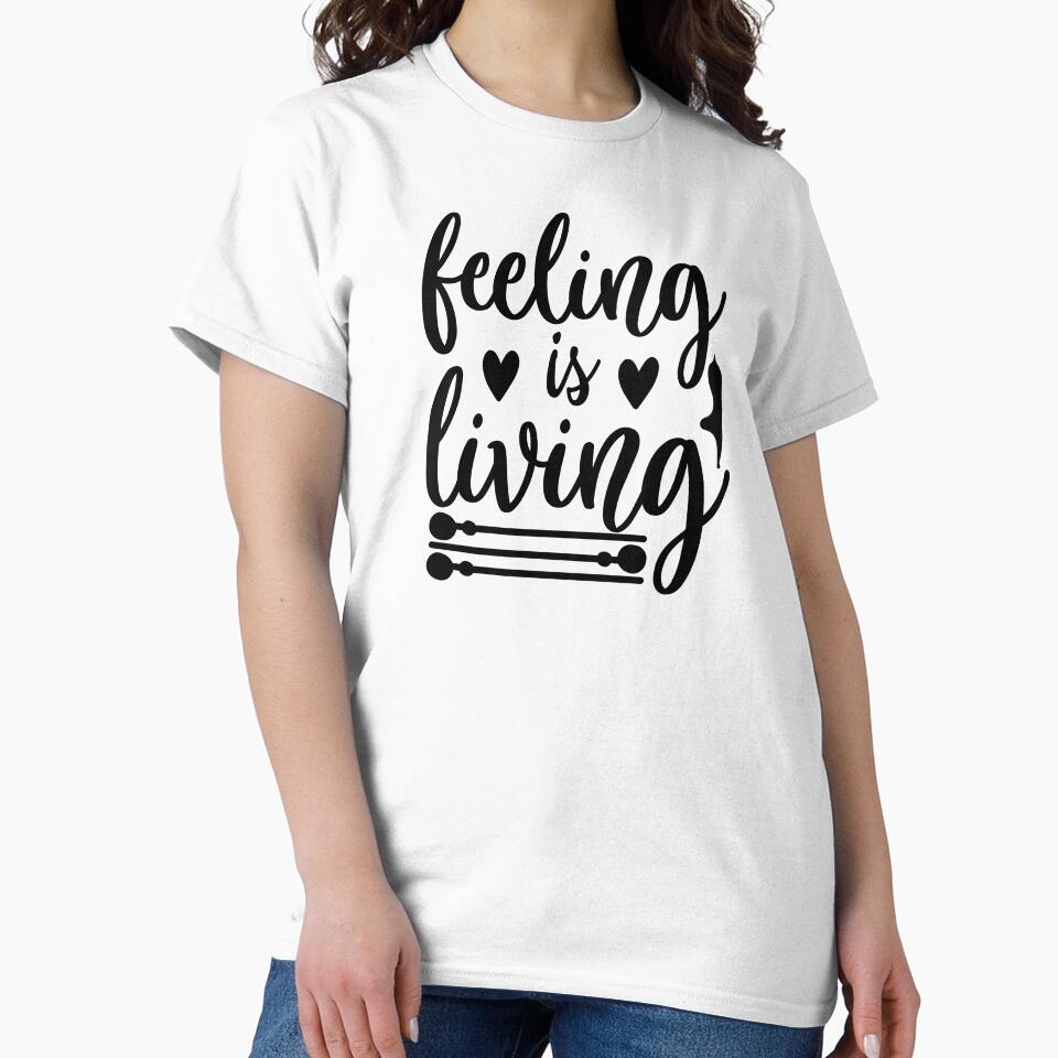Yoga Quote Feeling Is Living Motivational Saying by SoccaTamam