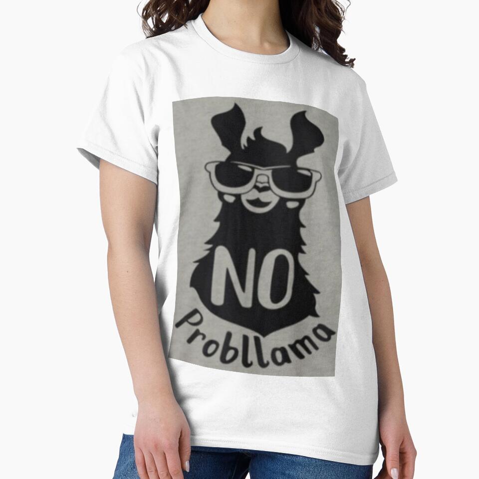 No Problamma Printed T-Shirt by storeInsight