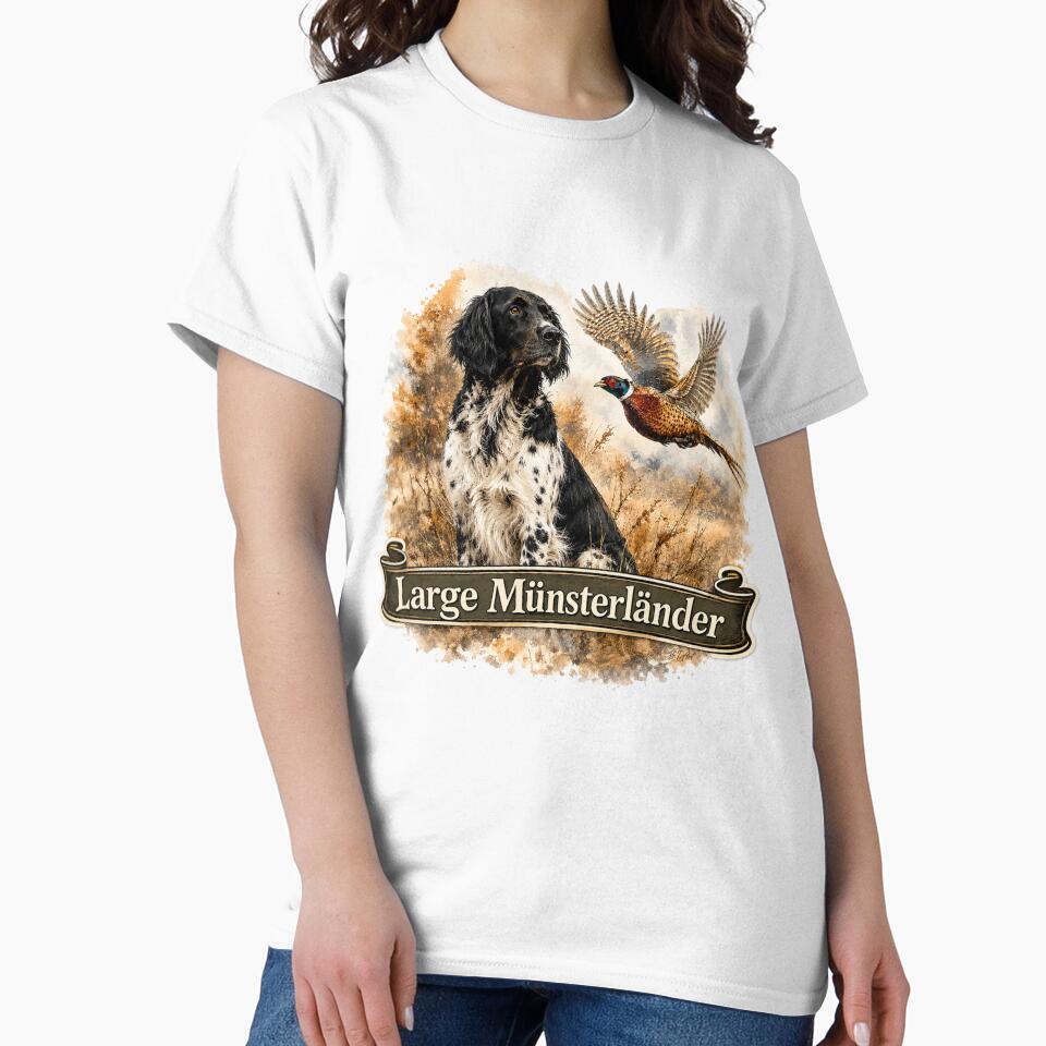 Large Münsterländer with Ring-necked Pheasant by TammyHunterArt