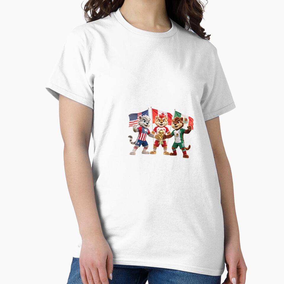 World Cup 2026 Host Nations Mascots - USA Canada Mexico Soccer Champions by monasants Unisex , , , Long Sleeve Tee