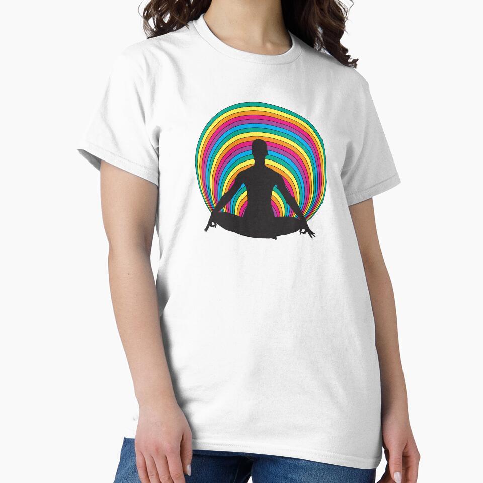 Yoga, meditation, peace, calm, relax, rainbow by Pascally