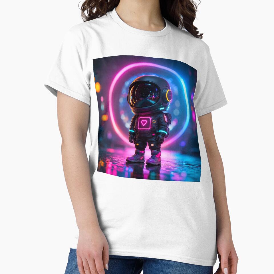 Neon Orbit Astronaut by Tanu Biswas