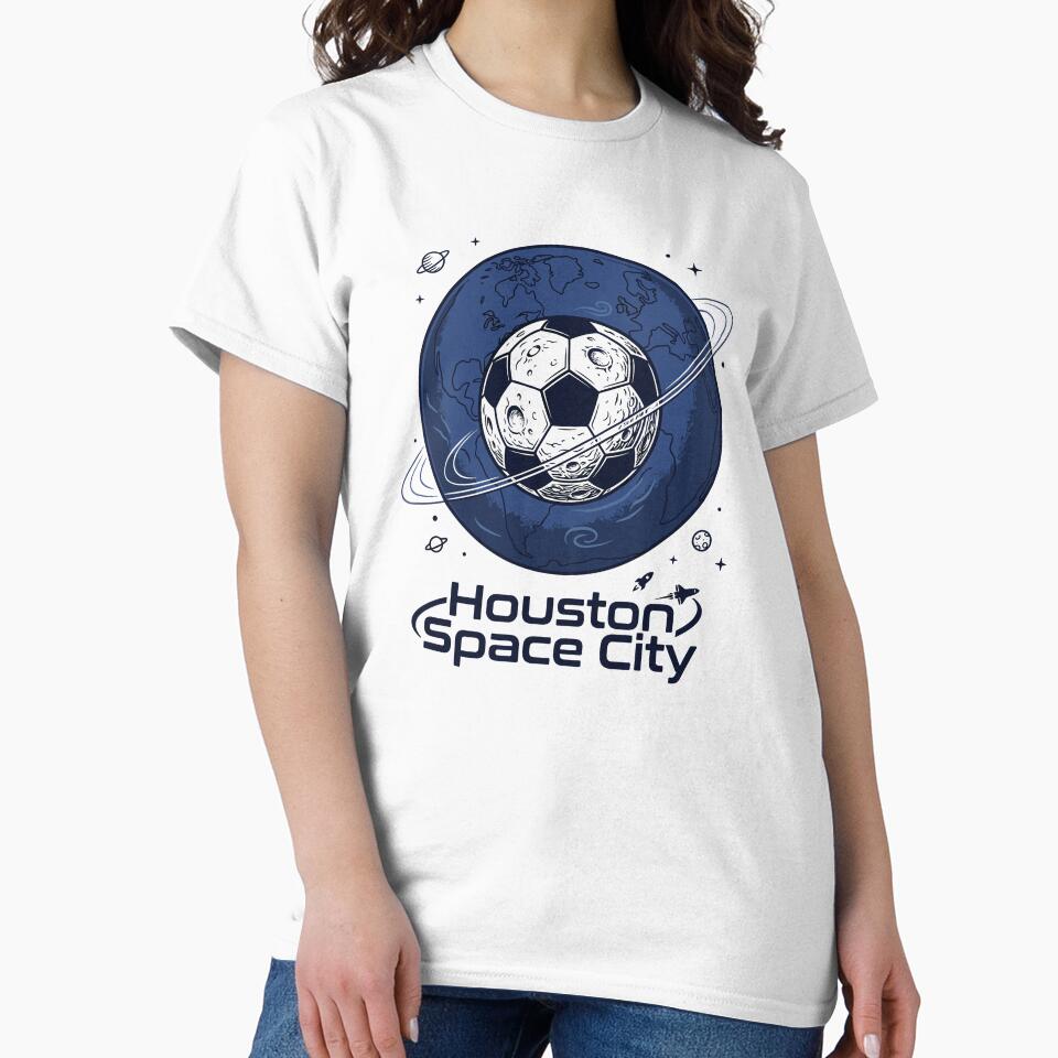 Houston Soccer Space City Moon Orbit 2026 by Krasnovaovaova Unisex , , , Long Sleeve Tee