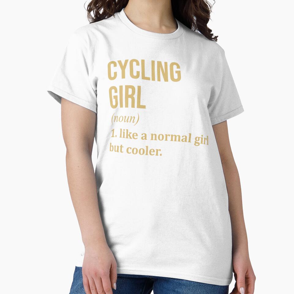 Cycling Girl Definition in Gold by XCIV