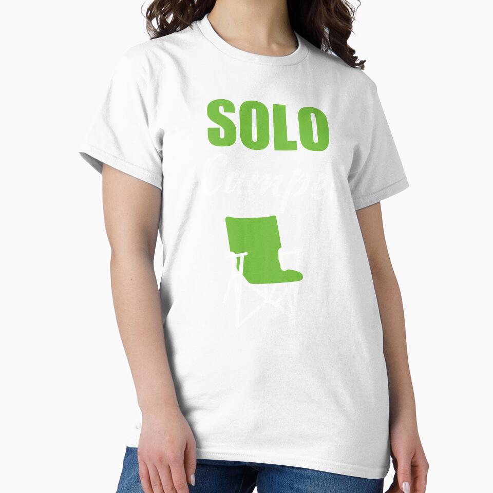 Solo camper, solo camping alone. Camper life for dad or mom men or woman enthusiast fan by NBSStore