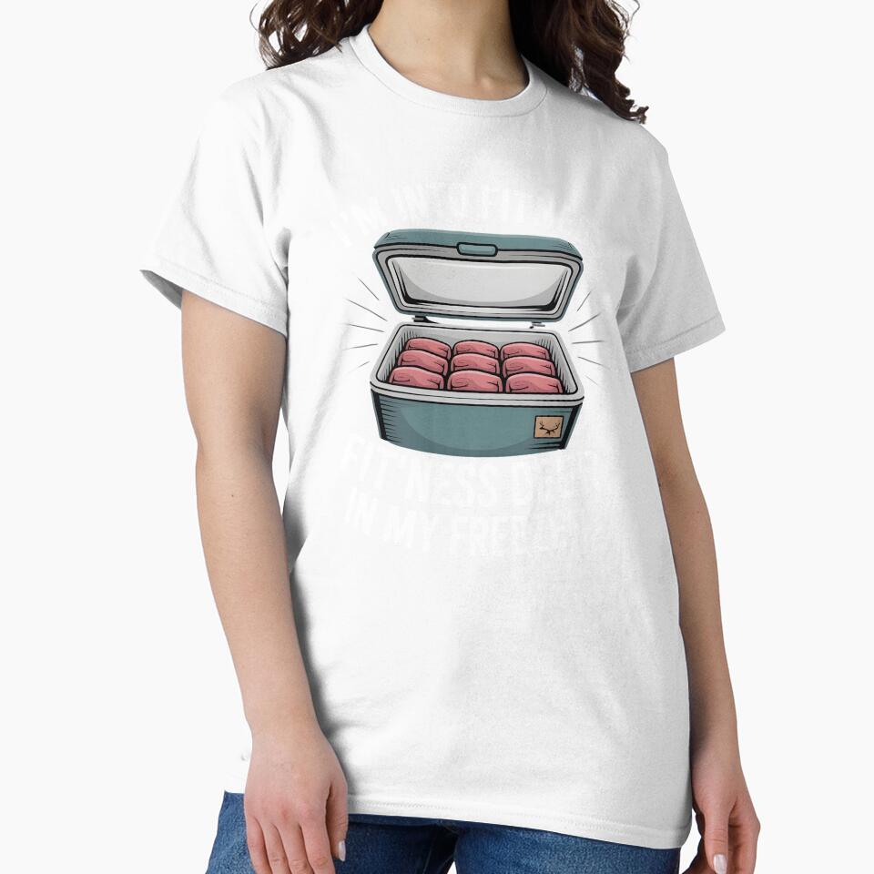 Fitness Deer in My Freezer – Funny Hunting Design Deer Hunting Jokes Apparel by Redgiant87x