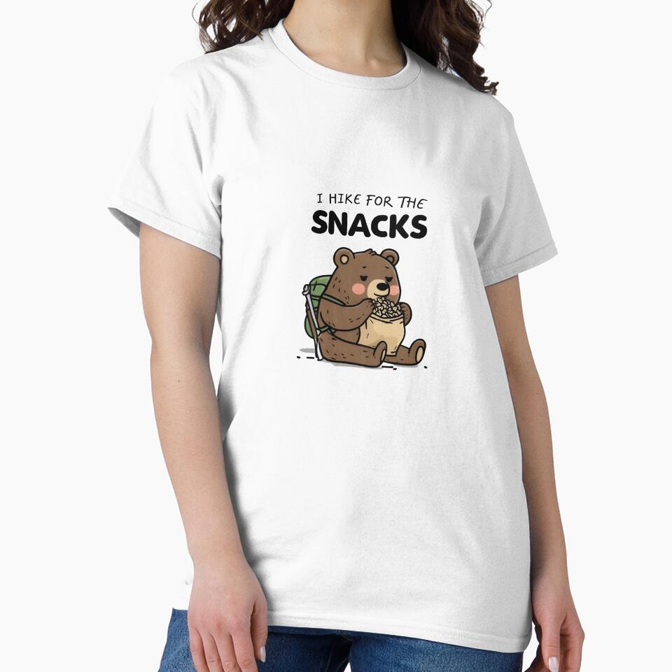 Bear Hiking Humor  ~Gift idea  for hiking lover by Uniqueauraaprints