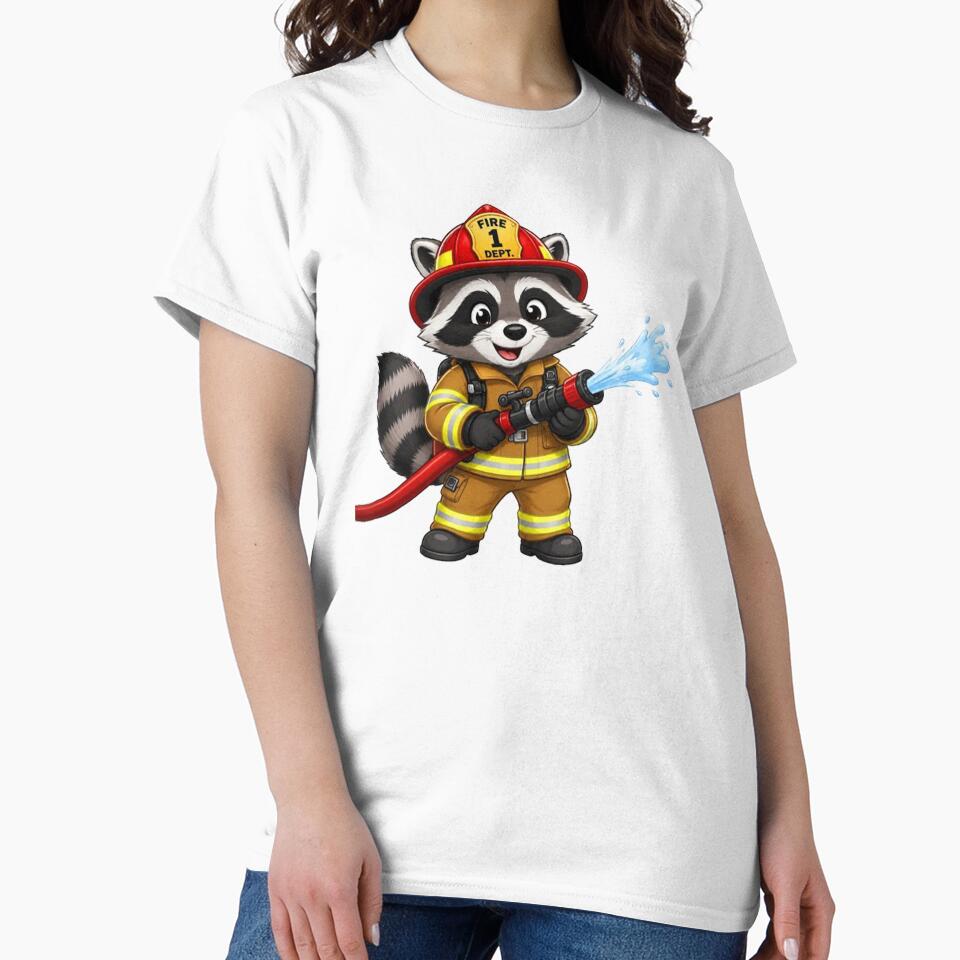 Raccoon firefighter by Gokuxtreme