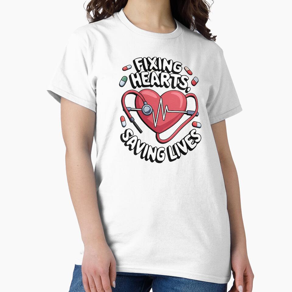 Fixing Hearts, Saving Lives - Valentine's Day Gift for Doctors by VioladesignByRW
