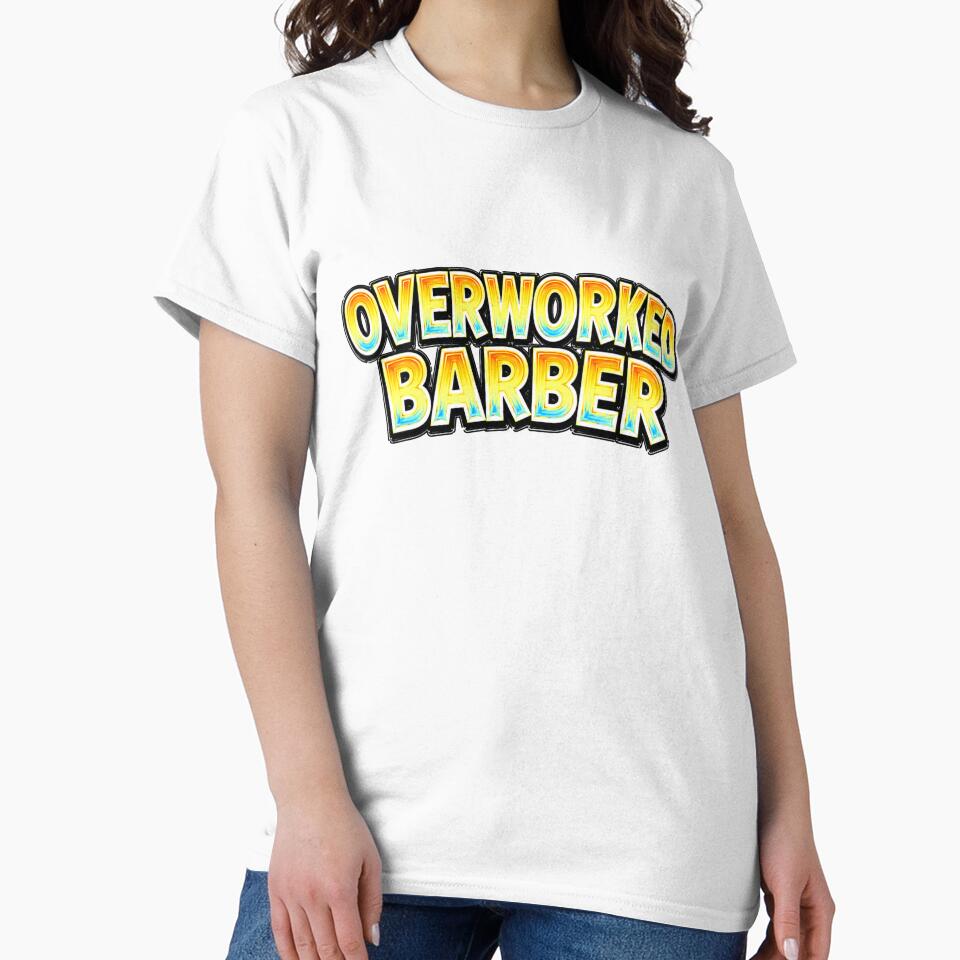 Overworked Barber Tired Hair Stylist by Mac Sketches
