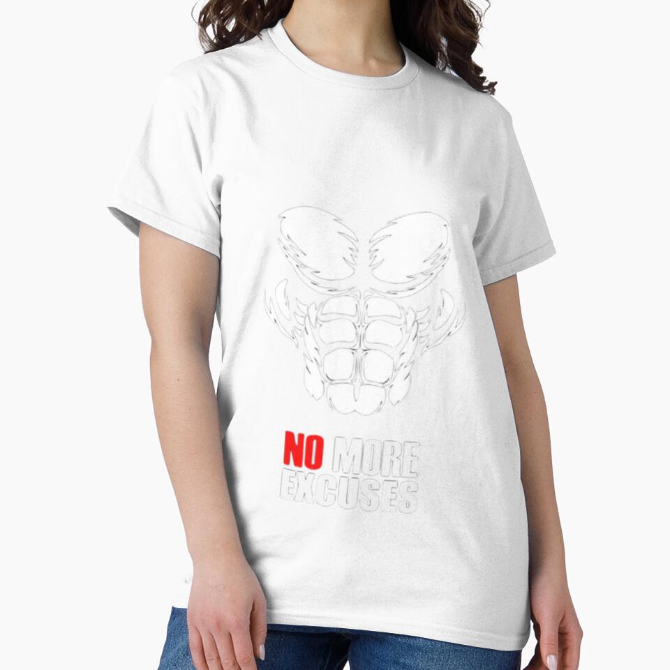 No more excuse gym motivation workout motivation illustration premium design by truemoneyman