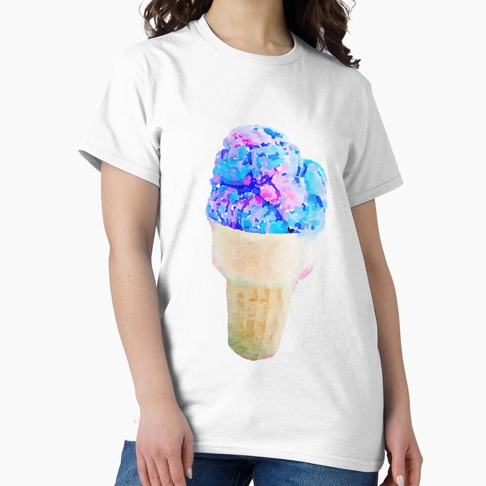 Candy Floss/cotton candy Ice Cream by sillybanana Unisex , , , Long Sleeve Tee