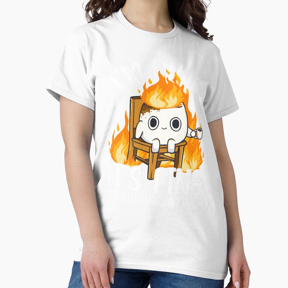 Marshmallow I'm Fine Meme Outdoor Men Kids Women Camping by KsuAnn