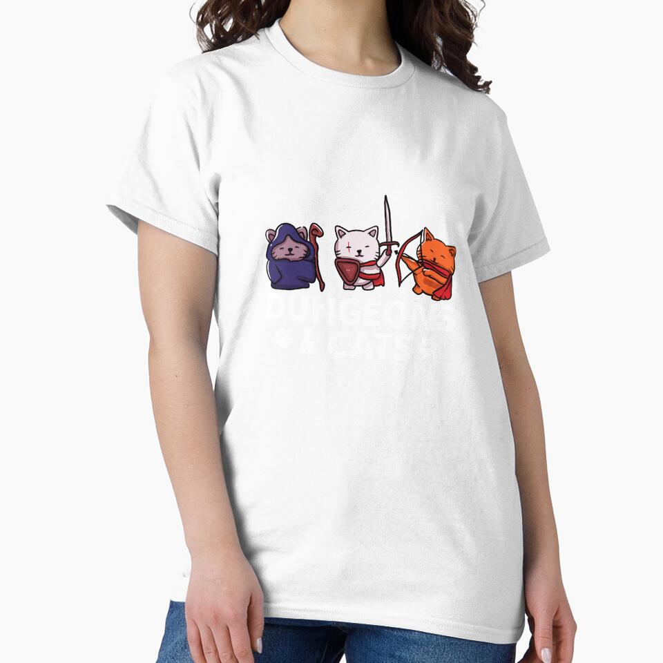 Dungeons & Cats Gamer Gaming Roleplay RPG Gift by Pubi