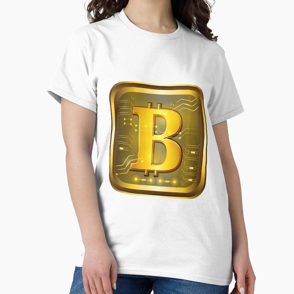 Bitcoin crypto currency gold color by ZieProject
