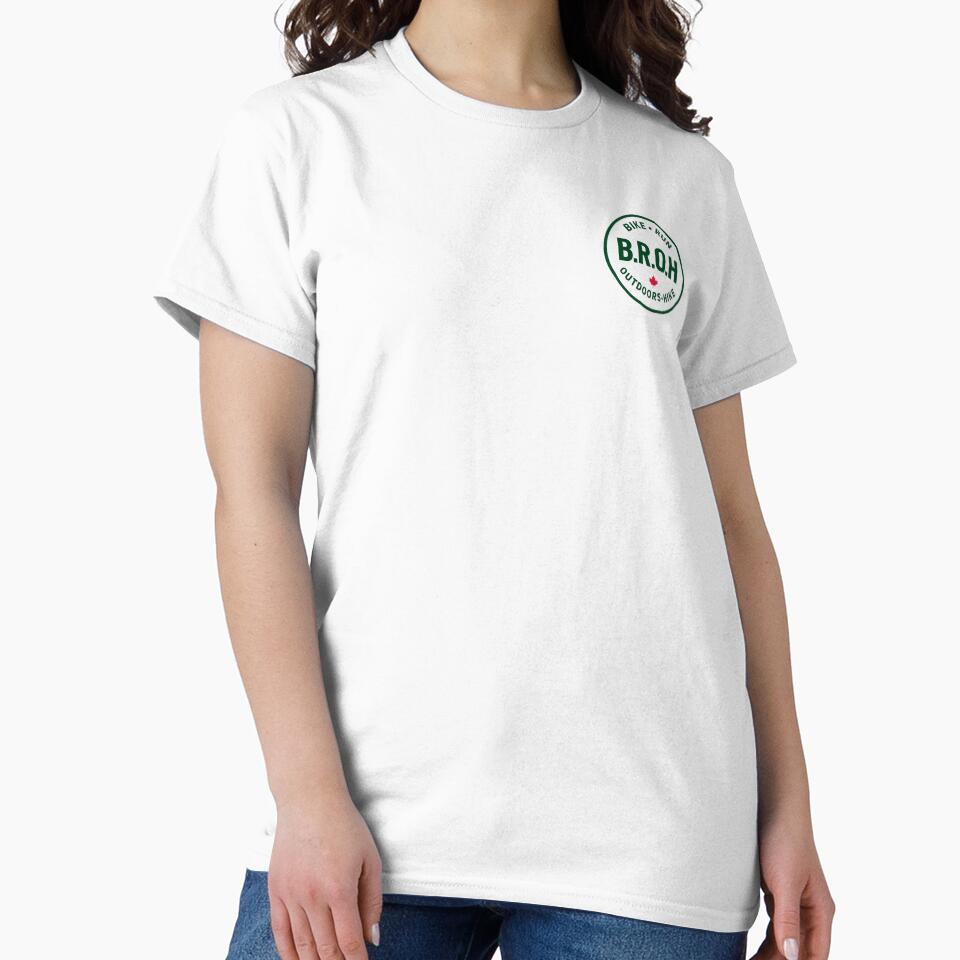 BROH Outdoor Badge Logo Shirt Bike Run Outdoors Hike Canada Forest by BROHLine Studio