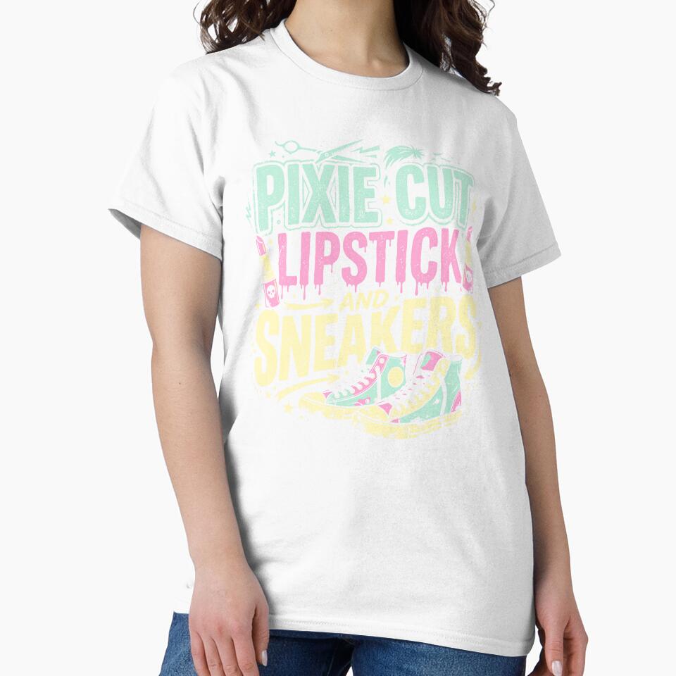 Pixie Cut Lipstick And Sneakers by Beanster-nl