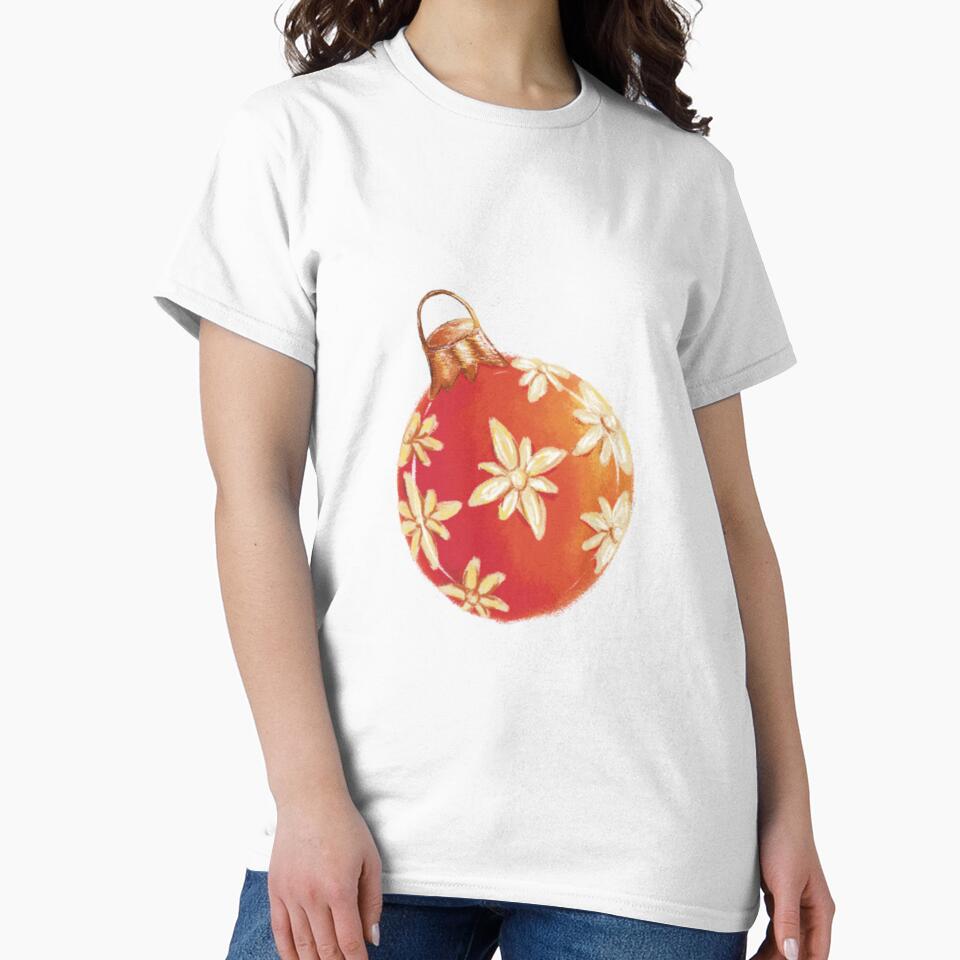 red and gold Christmas ornaments by rainyhst