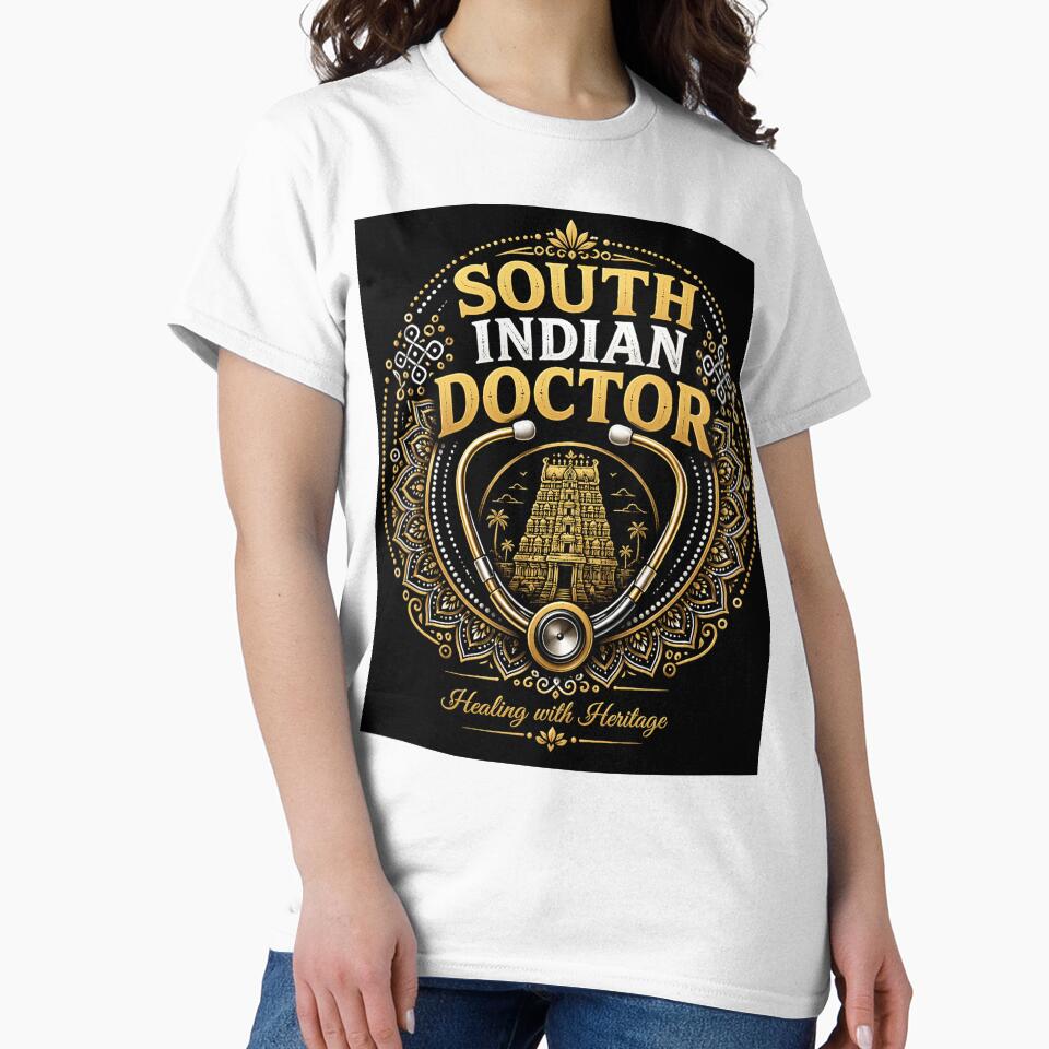 South Indian Doctor Proud Heritage Medical T-Shirt by OsmosisShop