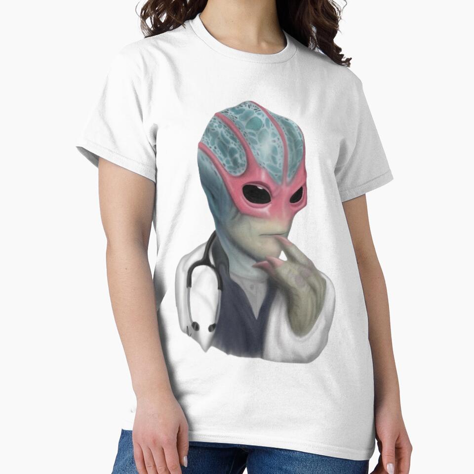 Resident Alien Doctor Oversized by Mannerpro Unisex , , , Long Sleeve Tee
