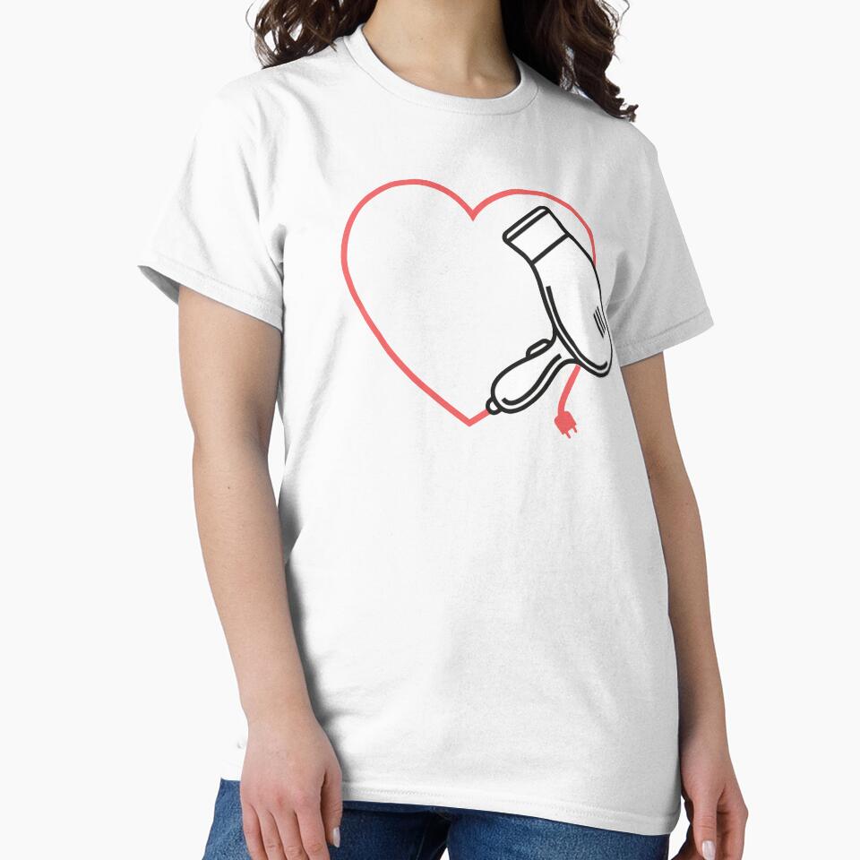 Hairdryer Love - Cute Hair Stylist Design by JackCurtis1991