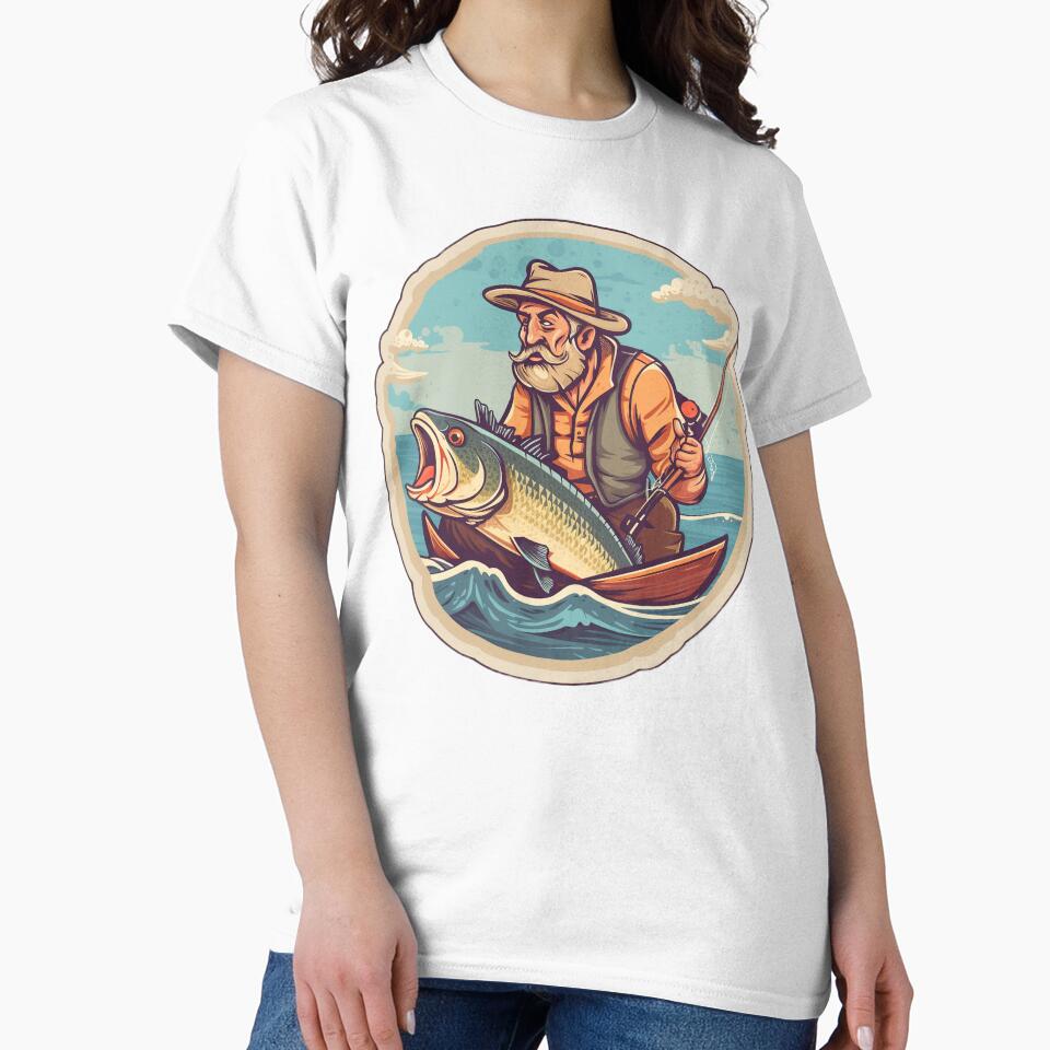 My Catch - Man Fishing Design by CosmicScare10