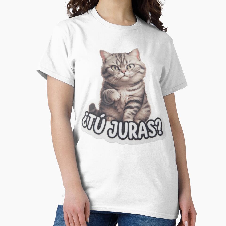 Cat with Ironic Phrase "You swear?" by Purpleclomb