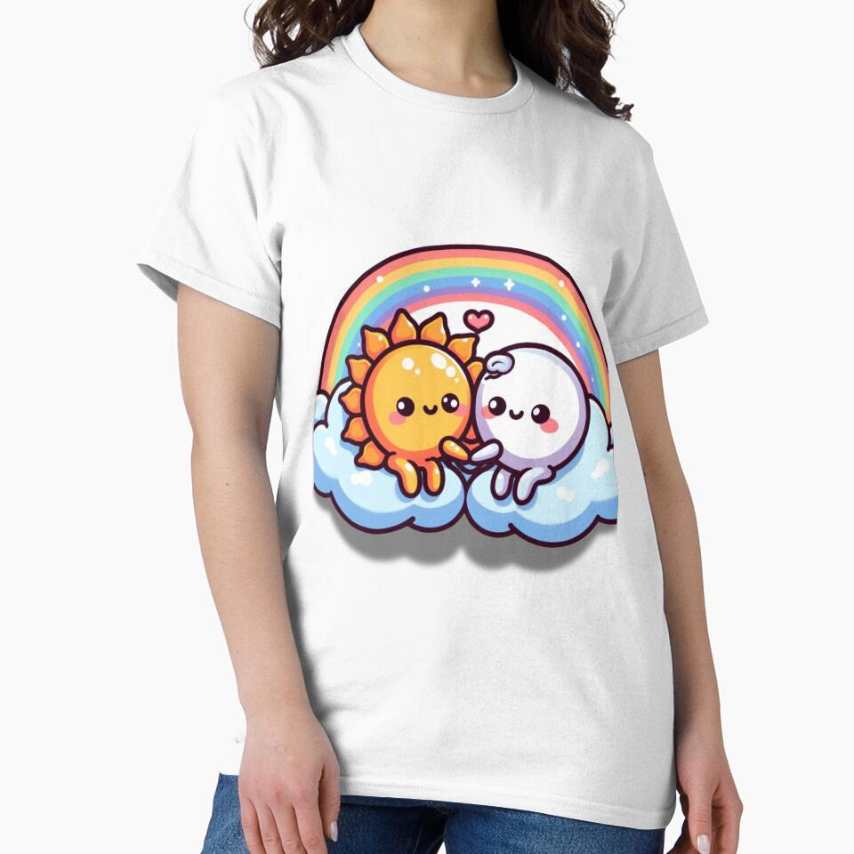 Sun and Moon's Eternal Friendship with a Rainbow by muitee