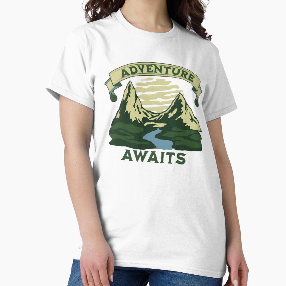 Adventure awaits, funny and cool nature lover by Merchattack