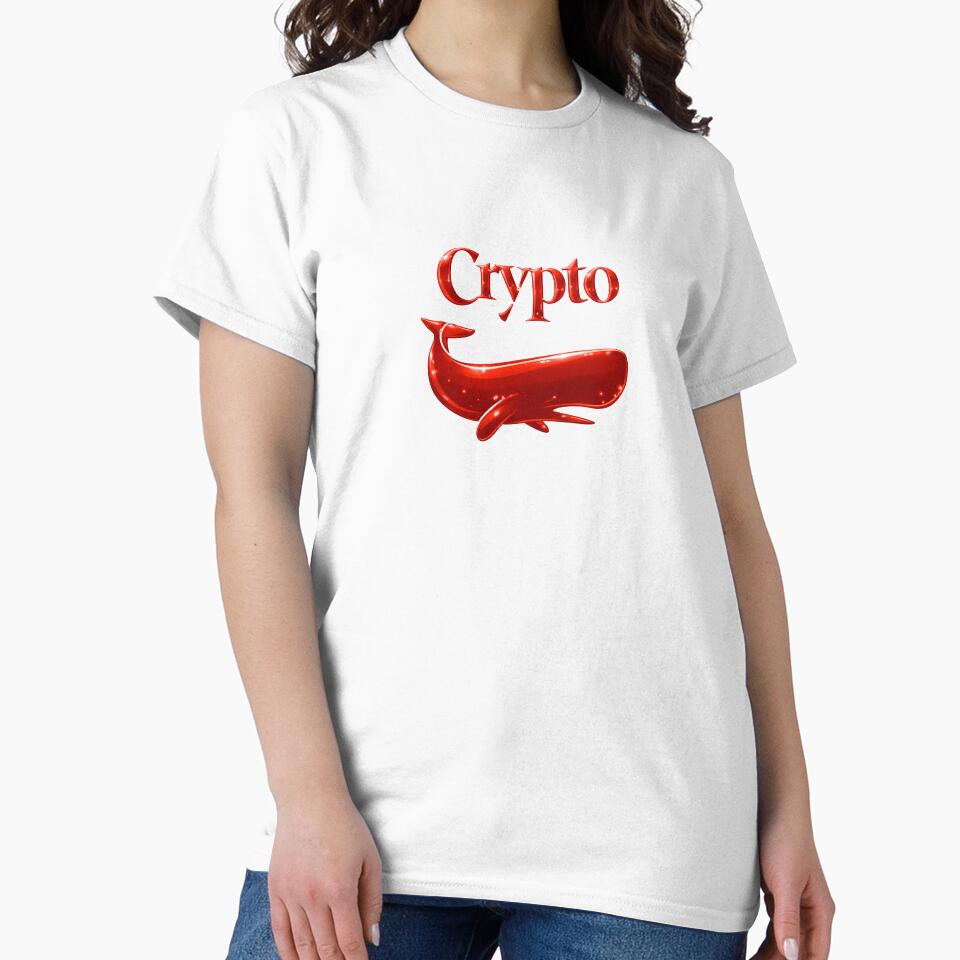 Crypto Whale – Shiny Red Cryptocurrency Investor Art by DesignsMjB
