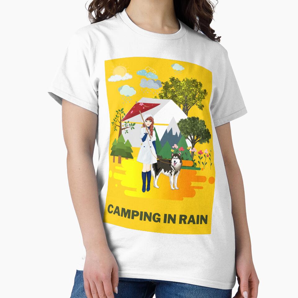 Camping in Rain with my dog by vidyaroul