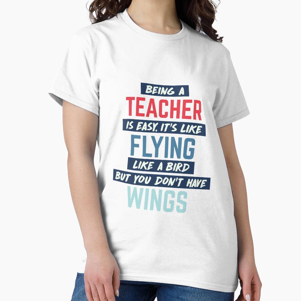 Being teacher is easy. humorous quote. retro by bumperapparels