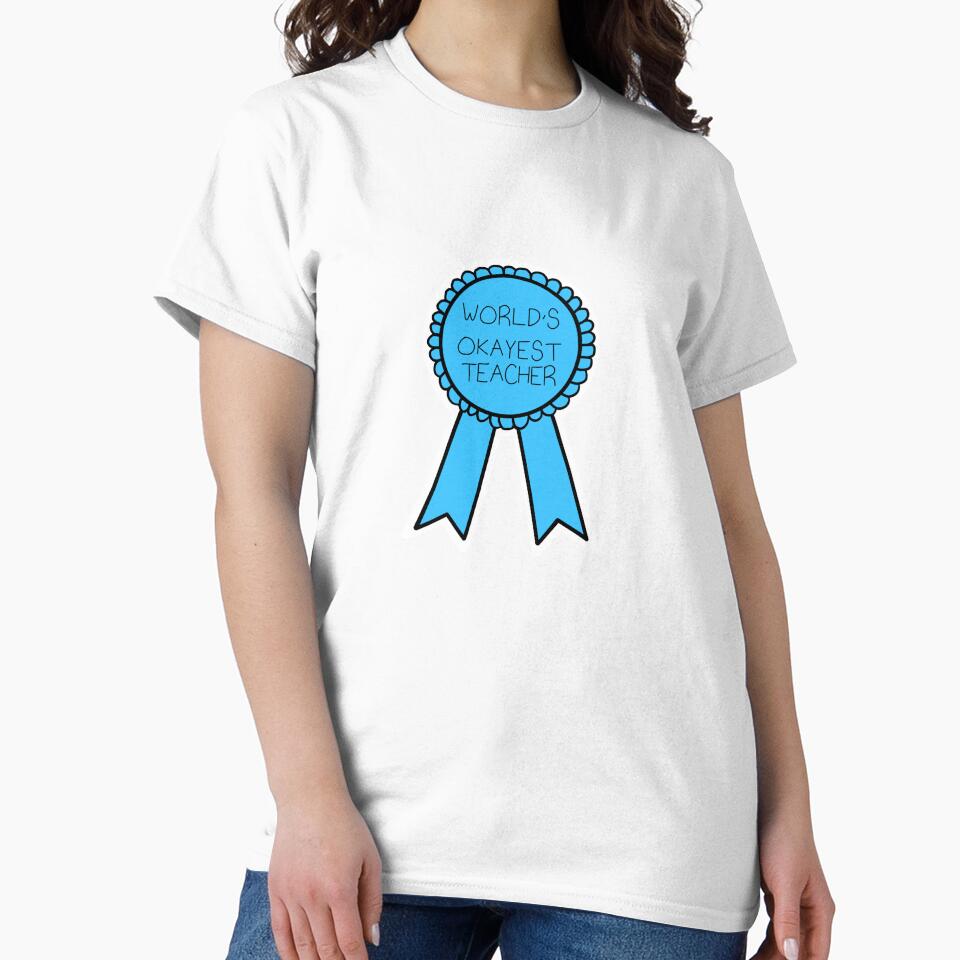 World’s Okayest Teacher Sticker by mjowett