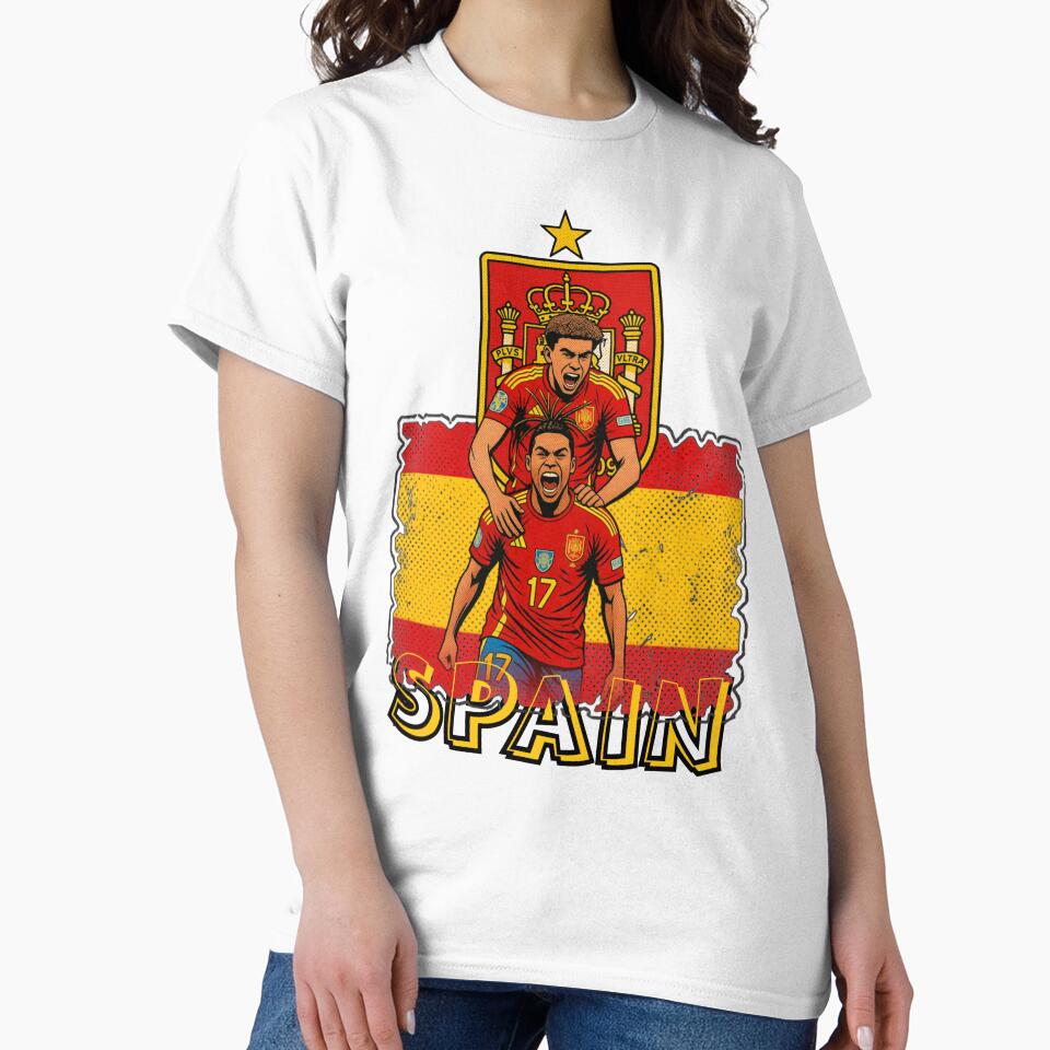 Spain Football Champions Retro by re2m Unisex , , , Long Sleeve Tee