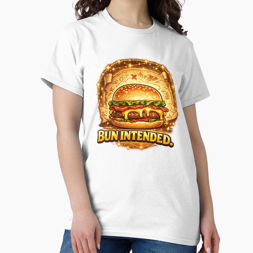Bun Intended: Wordplay Pun Cheeseburger Humor Comedy by irfanshikh