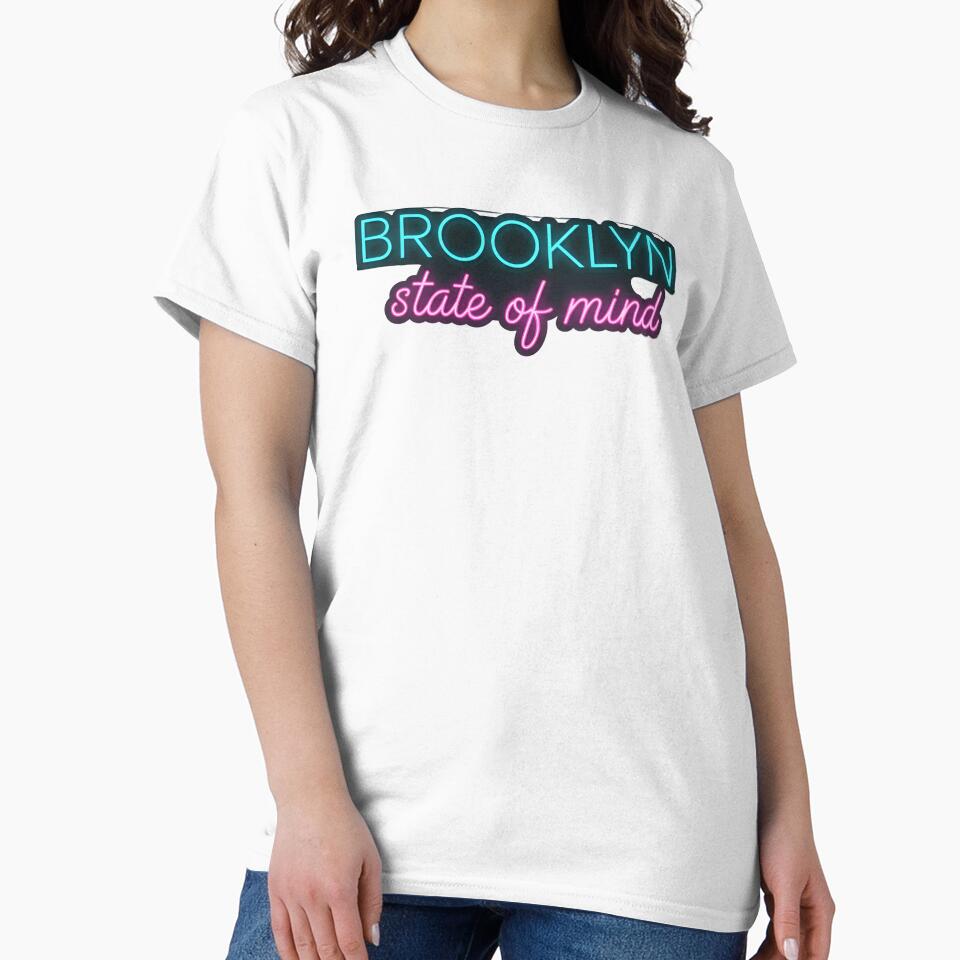 Brooklyn Neon State of Mind Retro Neon Sign T-Shirt by KoKo Tees