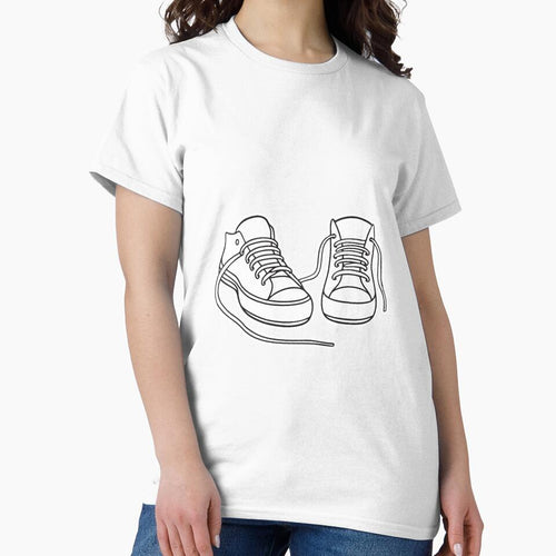 A loose shoelace next to a sneaker missing its lace by rasagamastore