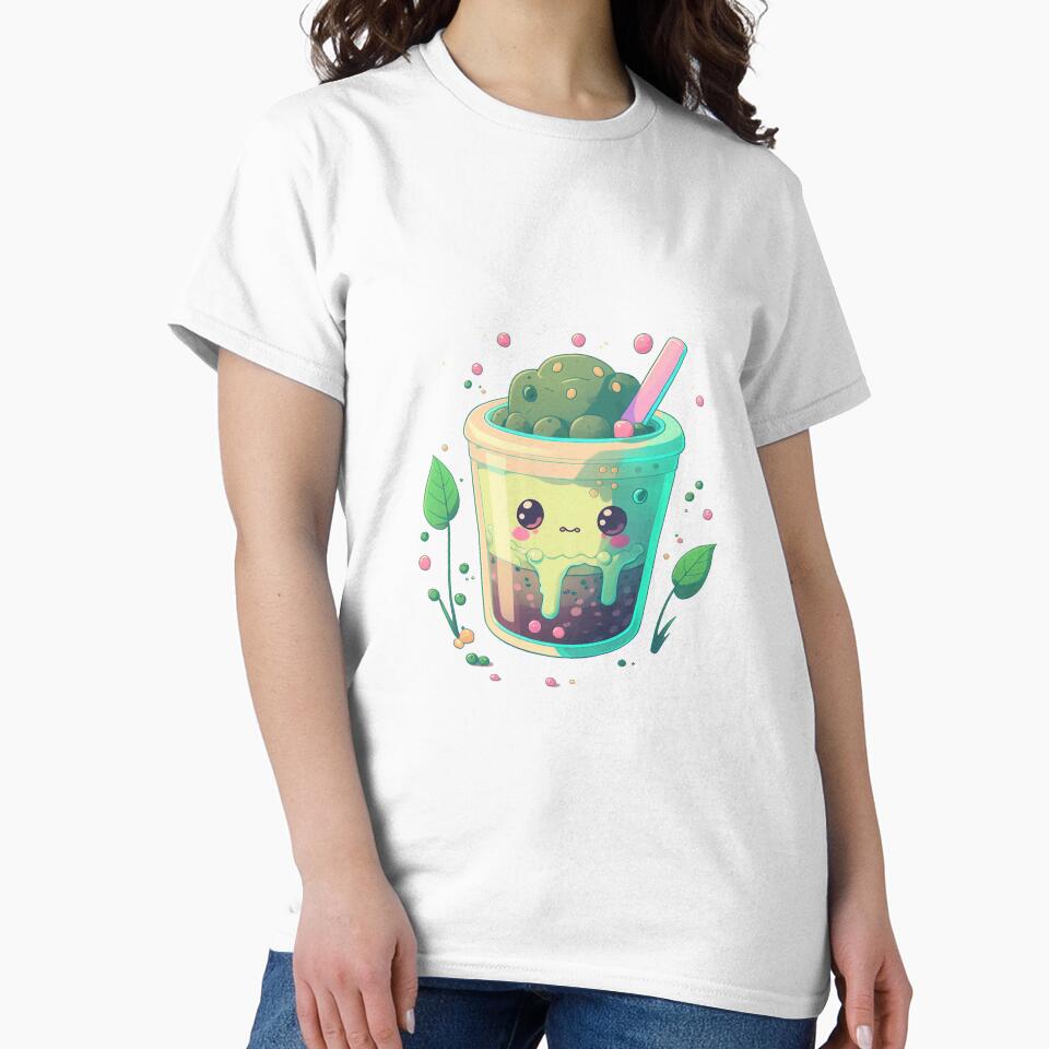 Kawaii green boba smoothie by KoeFi