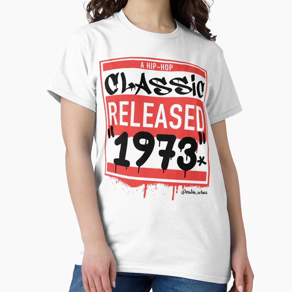 1973 Hip Hop born year artwork for all old school Hip Hop lovers. by studioochee03
