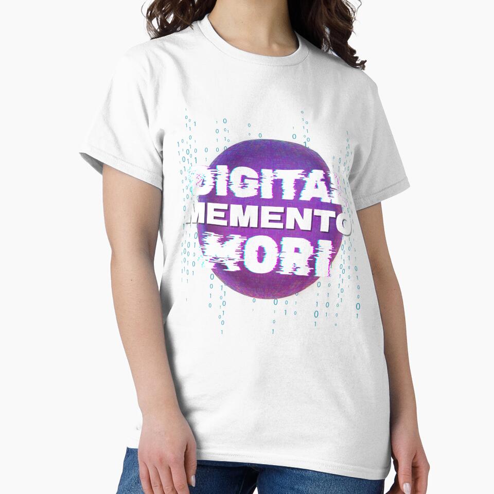 Digital Memento Mori - Glitch Art Tech Graphic by JB-designstudio